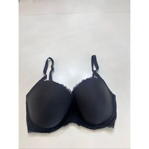 Victoria's Secret Women's Lace Trim Dream Angels Lined Demi Buste Black Sz 32DDD